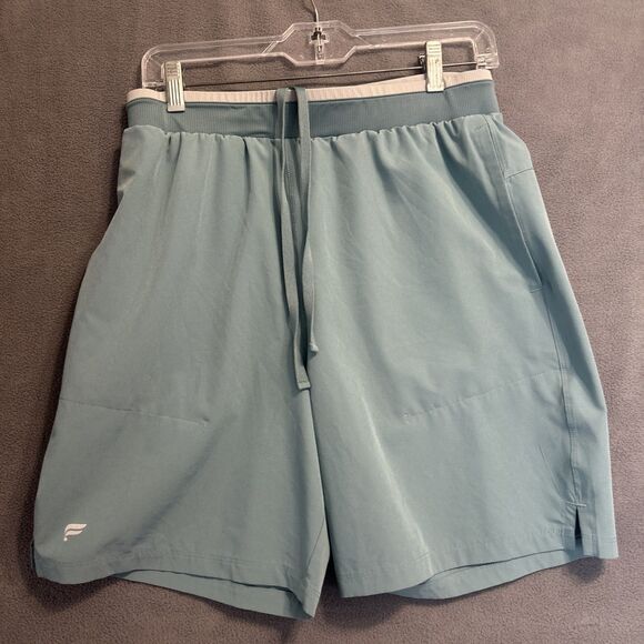 Fabletics Fundamental Shorts Unlined Athletic 7" Inseam Mens Size M Arctic Wave - Picture 5 of 14